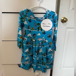 Little Sleepies toy story Disney pals long sleeve dress size 2T NYT